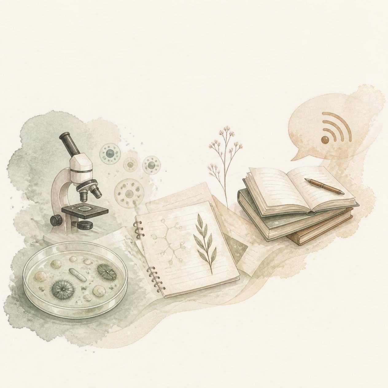 Academic interests — science, notes, and learning